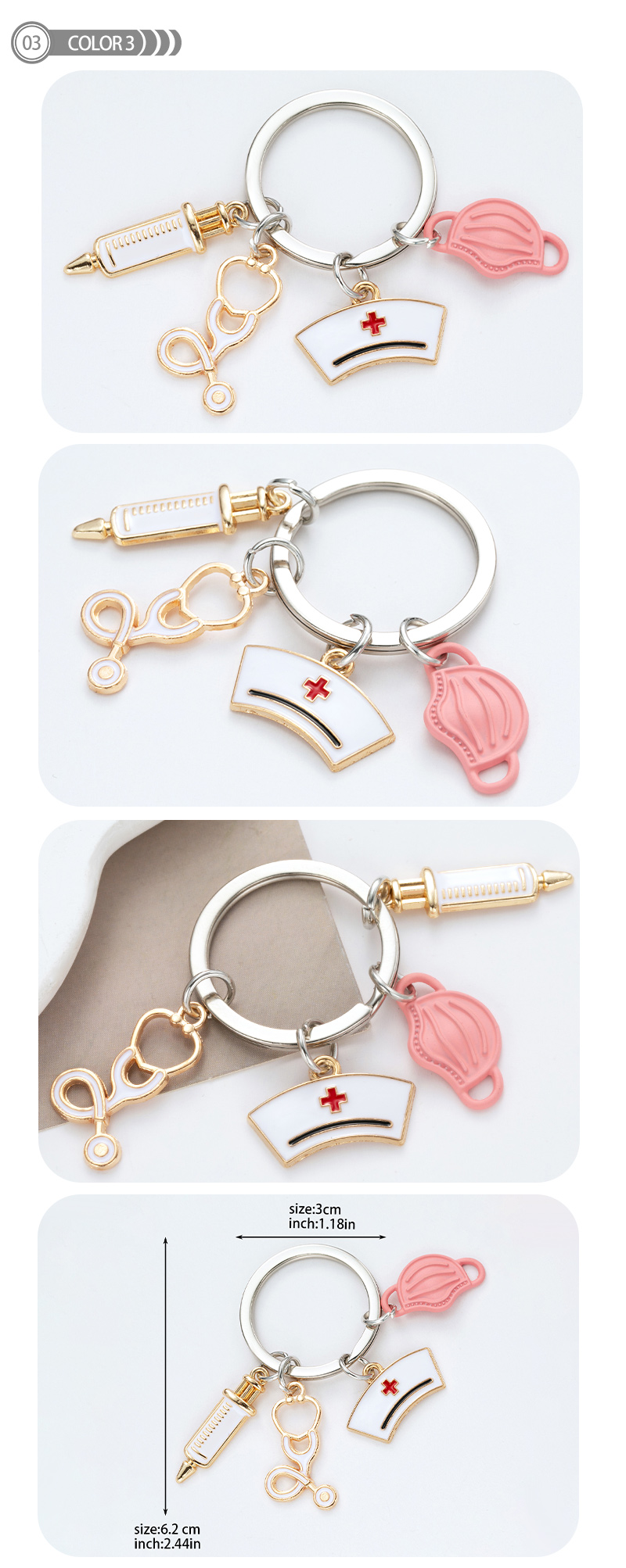 Simple Style Key Alloy Plating Keychain display picture 3
