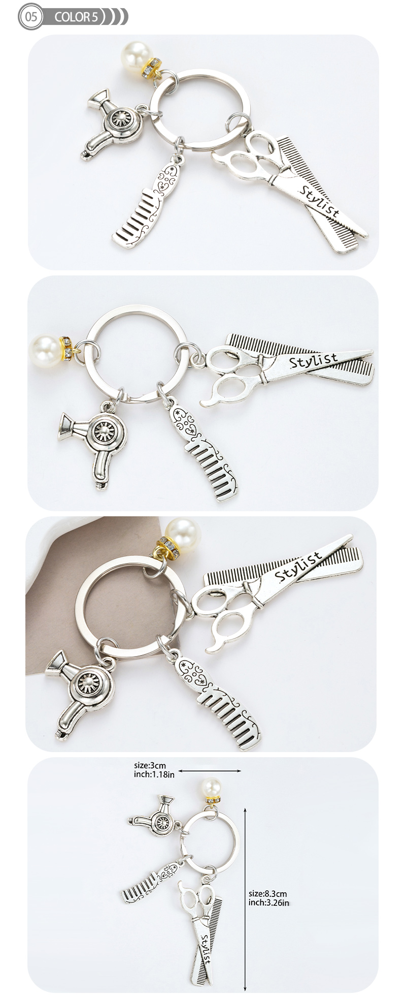 Simple Style Key Alloy Plating Keychain display picture 5