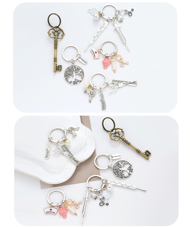 Simple Style Key Alloy Plating Keychain display picture 6