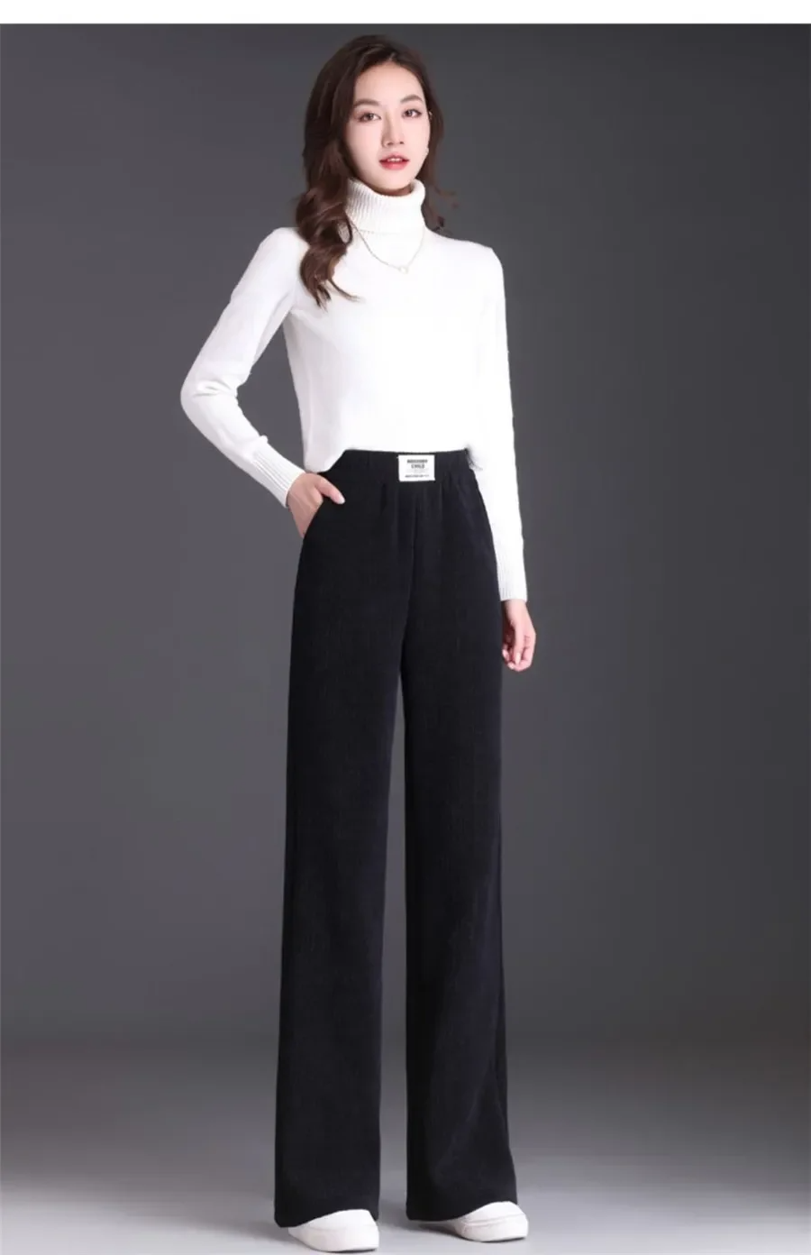 Women's Casual Outdoor Daily Vintage Style Simple Style Classic Style Solid Color Full Length Casual Pants Straight Pants display picture 5