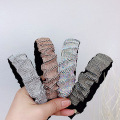 Women's IG Style Shiny Solid Color Cloth Inlay Rhinestones Hair Band display picture 1