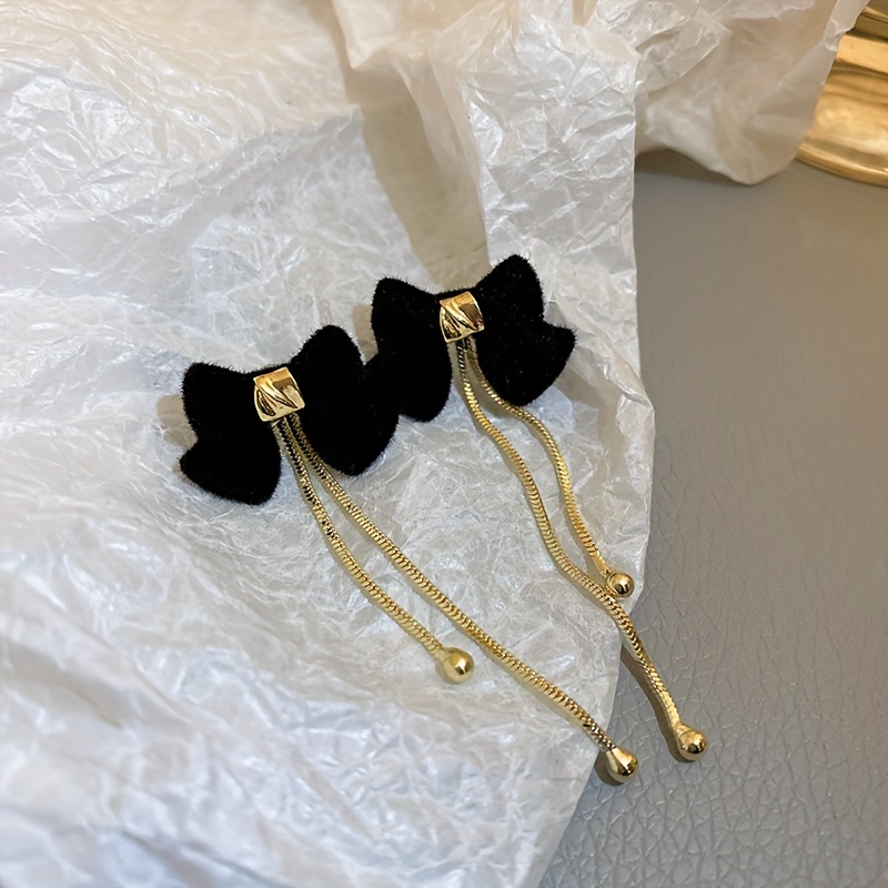 1 Pair Elegant Sweet Bow Knot Bowknot Alloy Drop Earrings display picture 2