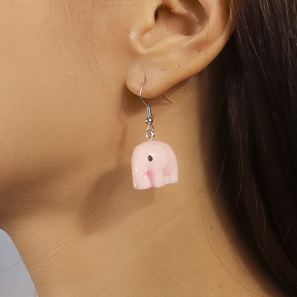 1 Paire Mignon L'éléphant Alliage Boucles D'oreilles display picture 9