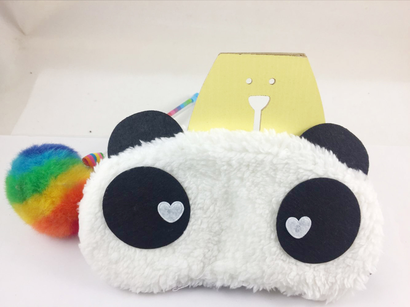 Cute Panda Cotton Blend Plush Polyester Eye Mask display picture 1