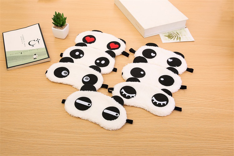 Cute Panda Cotton Blend Plush Polyester Eye Mask display picture 5
