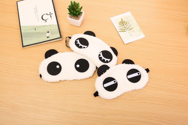 Cute Panda Cotton Blend Plush Polyester Eye Mask display picture 6