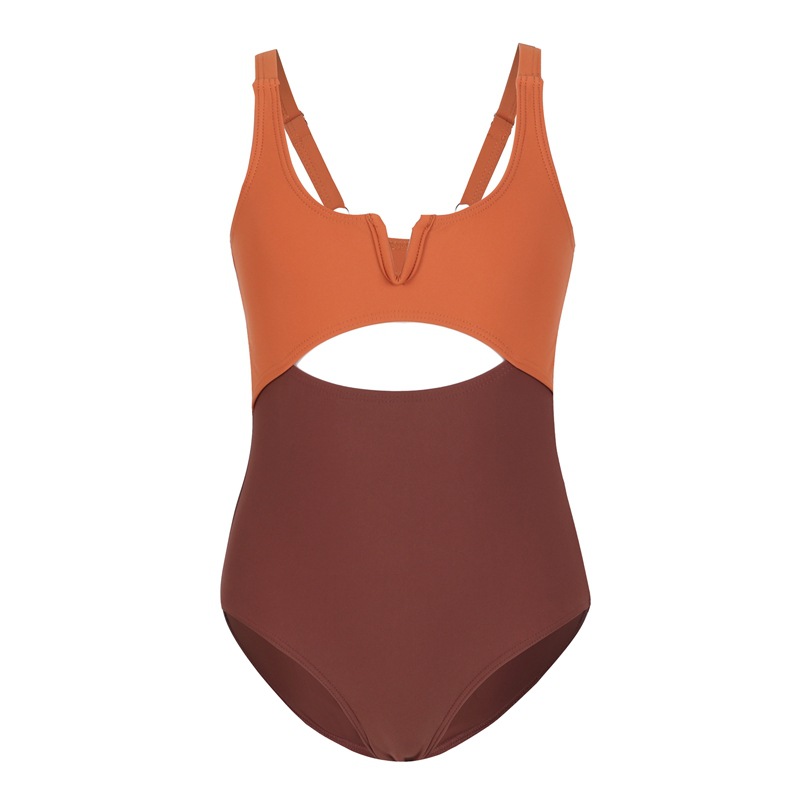 Girl's Color Block One-pieces Kids Swimwear display picture 5
