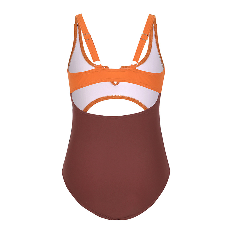 Girl's Color Block One-pieces Kids Swimwear display picture 6