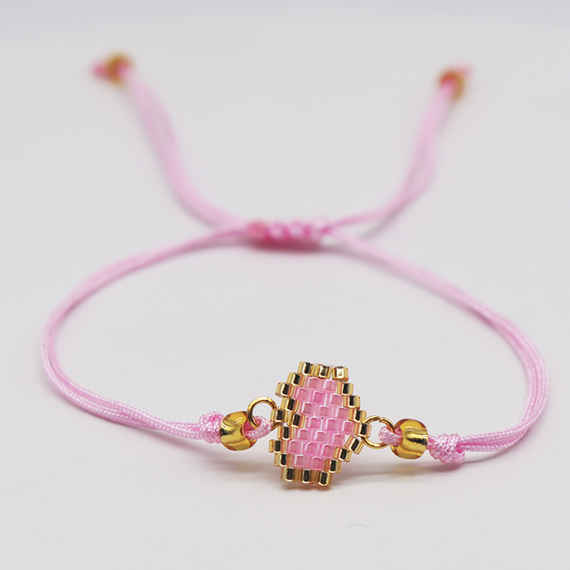 Cute Sweet Heart Shape Glass Handmade Women's Bracelets display picture 1