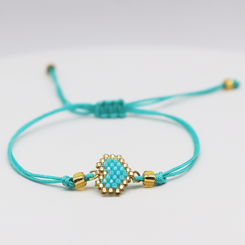 Cute Sweet Heart Shape Glass Handmade Women's Bracelets display picture 5