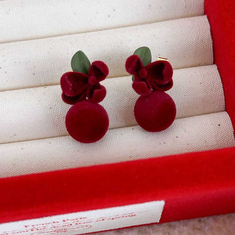 1 Pair Pastoral Simple Style Flower Alloy Resin Ear Studs display picture 9
