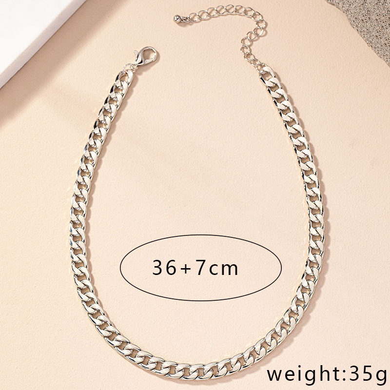 Retro Solid Color Gold Plated Alloy Wholesale Necklace display picture 9