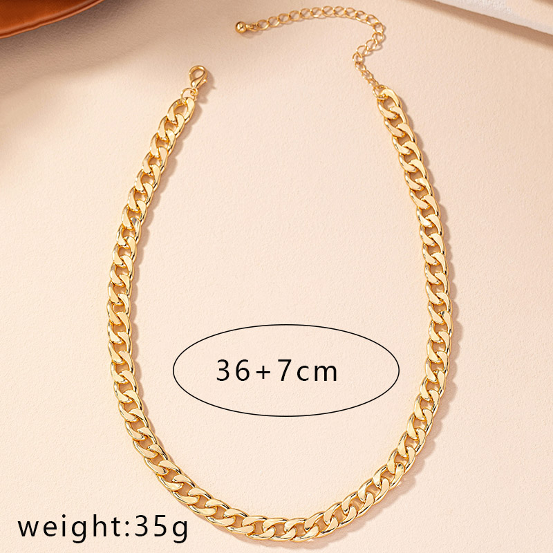 Retro Solid Color Gold Plated Alloy Wholesale Necklace display picture 5