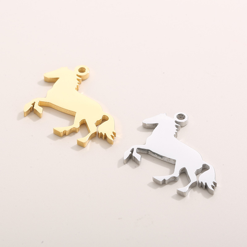 1 Piece Stainless Steel Zircon 18K Gold Plated Animal display picture 4