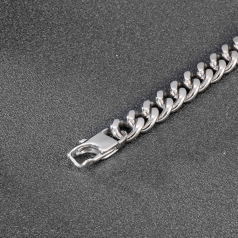 Hip-hop Simple Style Geometric Titanium Steel Men's Bracelets display picture 7