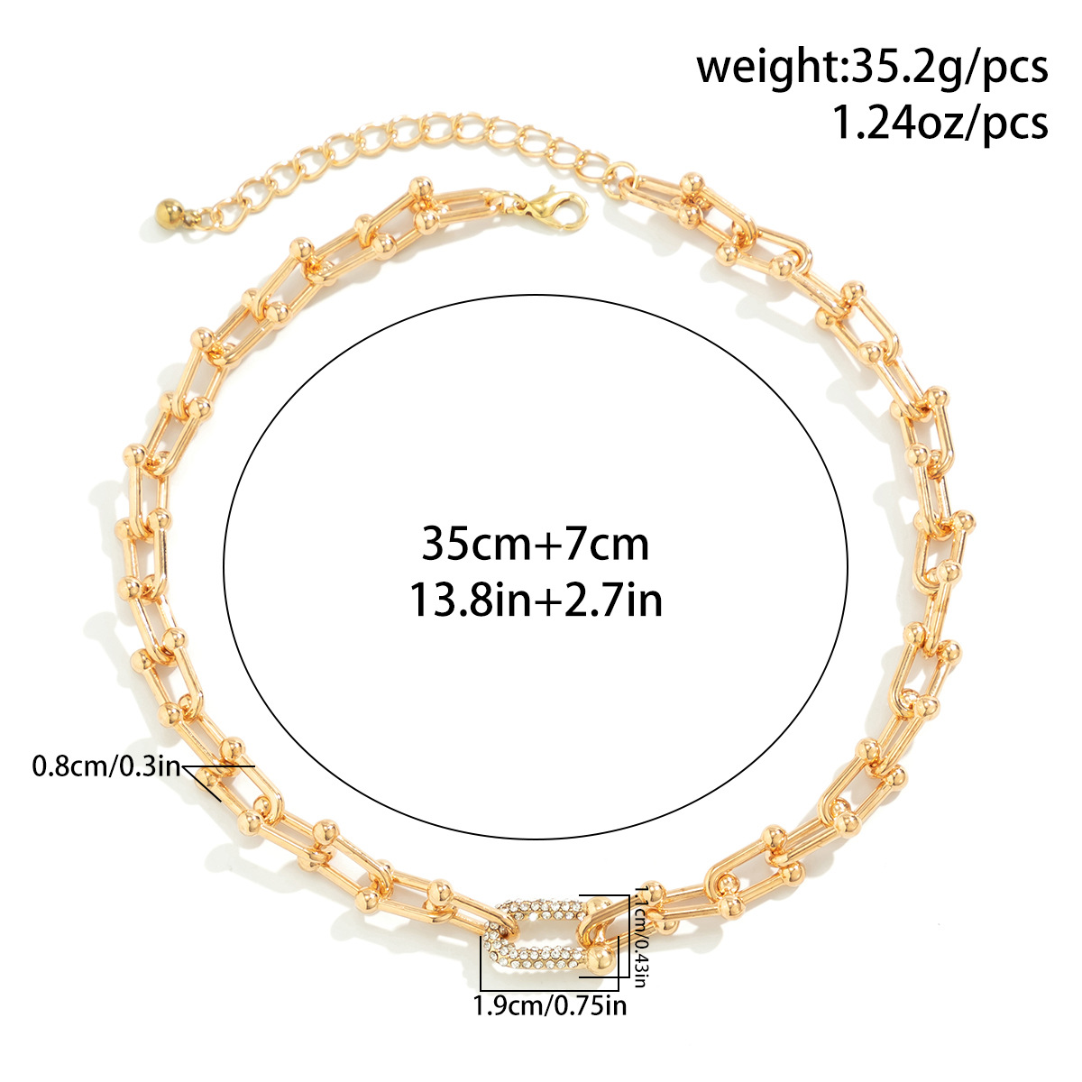 Modern Style Shiny Solid Color Alloy Iron Copper Plating Inlay Rhinestones Women's Bracelets Necklace display picture 5