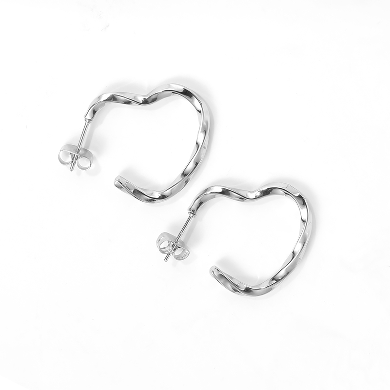 1 Pair Simple Style Classic Style Solid Color Polishing Stainless Steel Ear Studs display picture 27