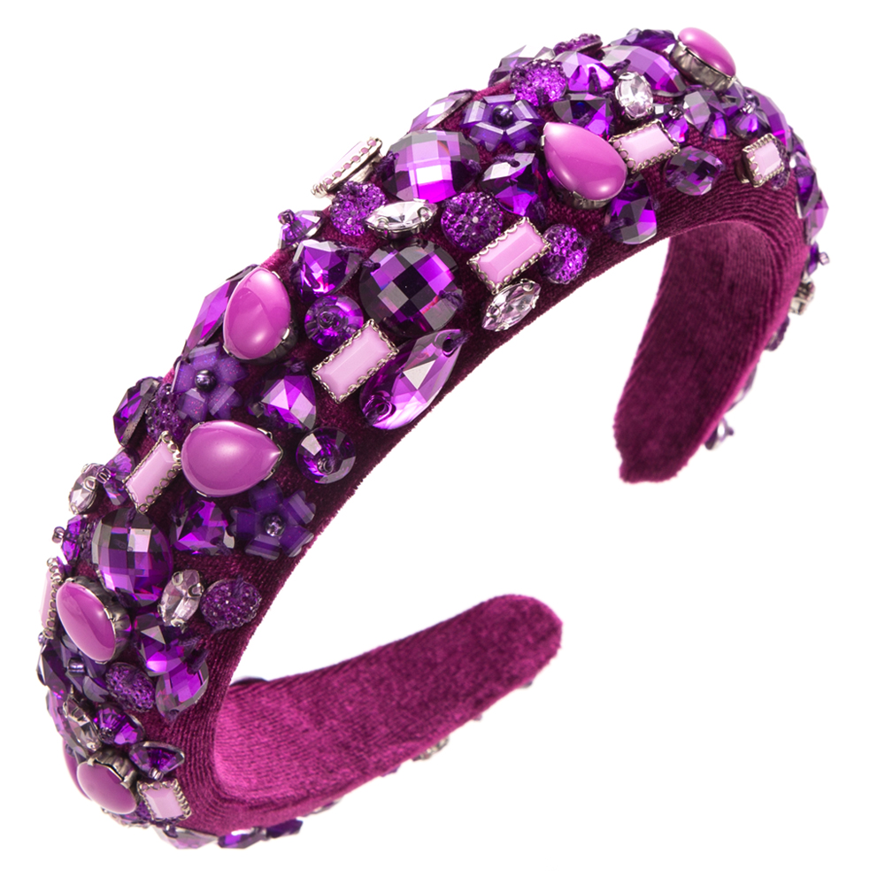 Women's Elegant Flower Cloth Resin Inlay Resin Hair Band display picture 7