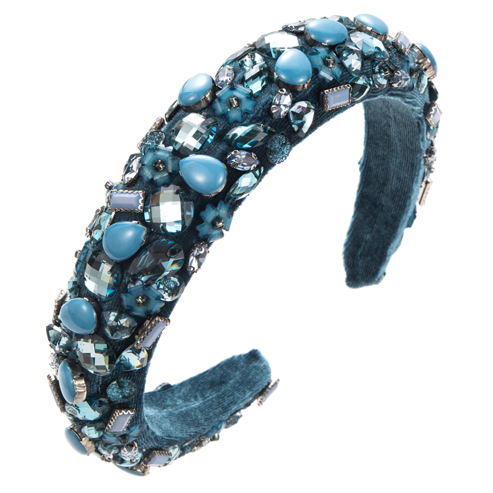 Women's Elegant Flower Cloth Resin Inlay Resin Hair Band display picture 5
