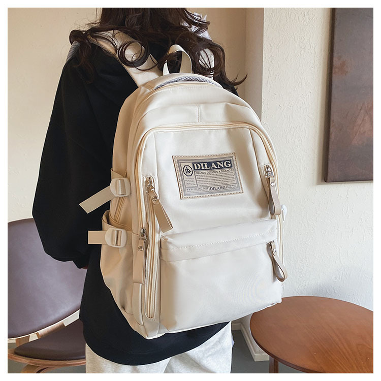 Large-capacity Retro Canvas Backpack, Same Style School Bag display picture 1