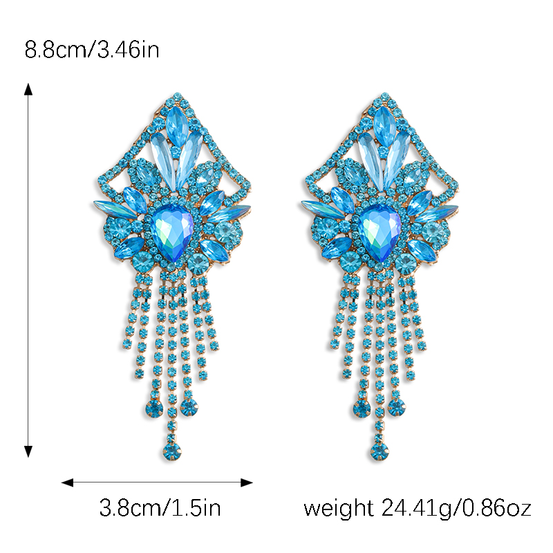 1 Pair Casual Elegant Vacation Tassel Plating Inlay Alloy Acrylic Gold Plated Silver Plated Drop Earrings display picture 1