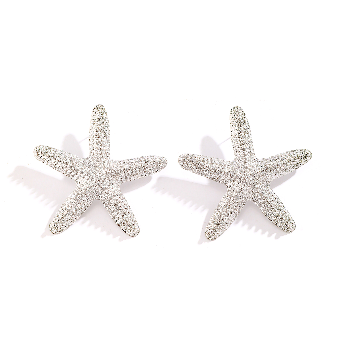 1 Pair Exaggerated Vacation Beach Starfish Plating Alloy Drop Earrings display picture 4