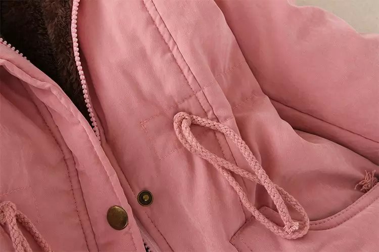Women's Casual Solid Color Zipper Coat Cotton Clothes display picture 22