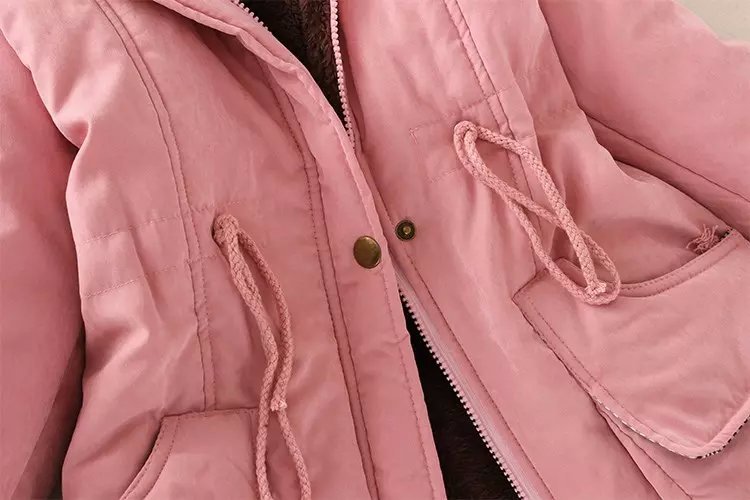 Women's Casual Solid Color Zipper Coat Cotton Clothes display picture 14