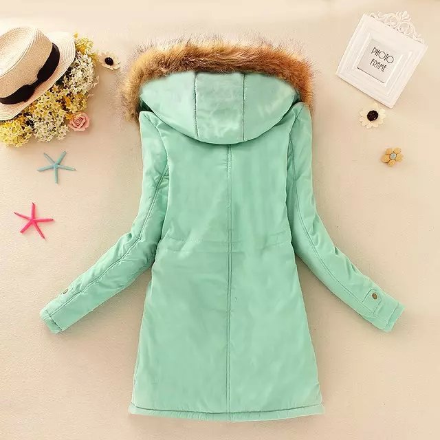 Women's Casual Solid Color Zipper Coat Cotton Clothes display picture 23