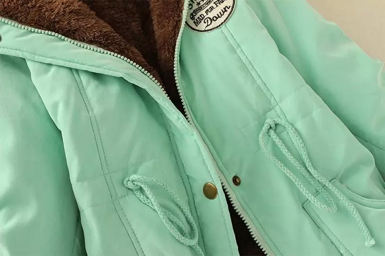 Women's Casual Solid Color Zipper Coat Cotton Clothes display picture 15
