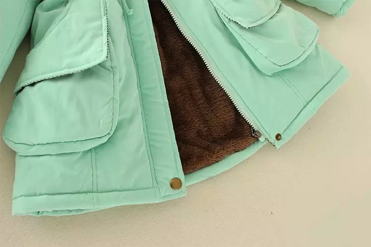 Women's Casual Solid Color Zipper Coat Cotton Clothes display picture 25