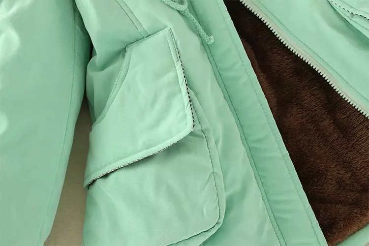 Women's Casual Solid Color Zipper Coat Cotton Clothes display picture 16