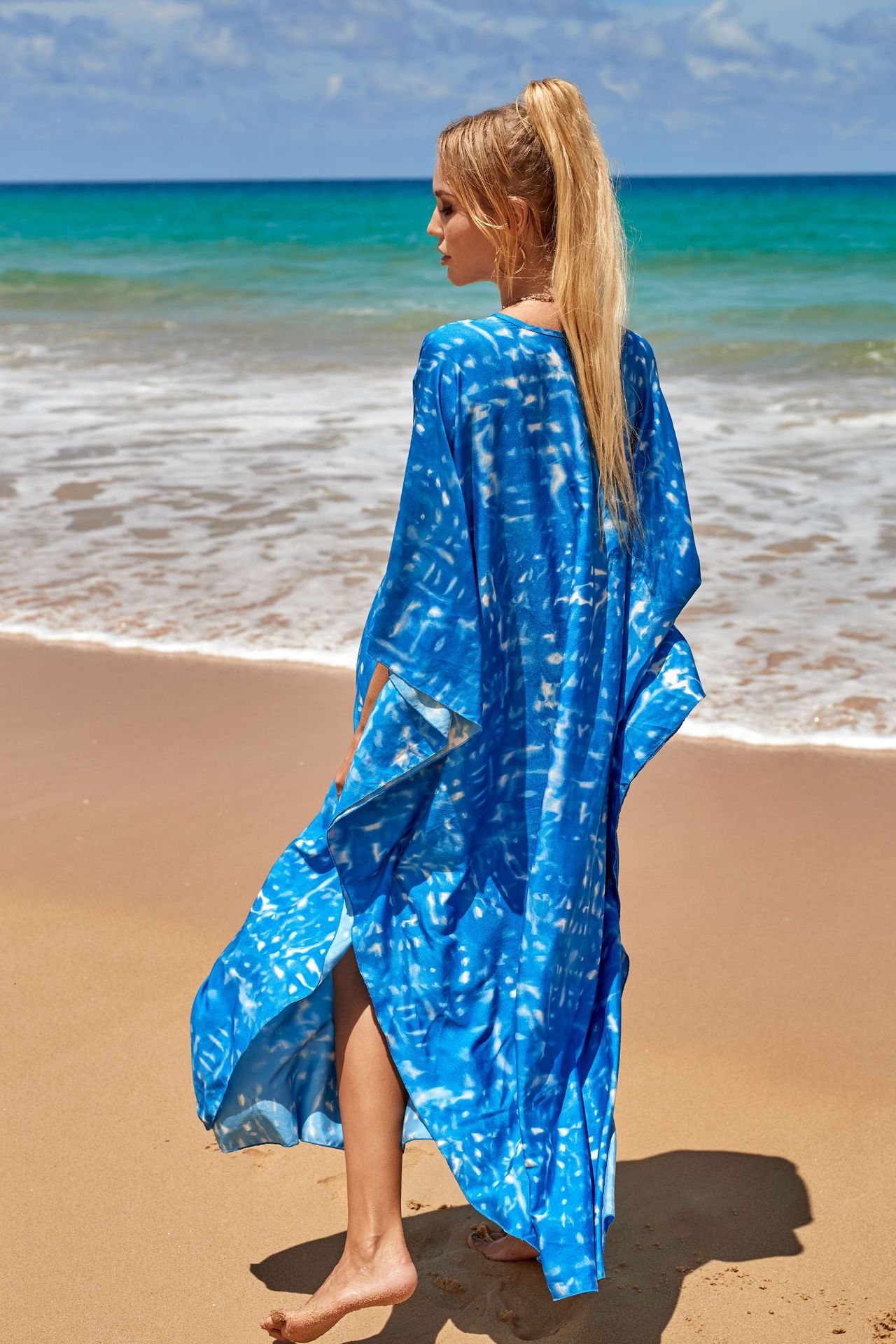 Women's Beach Color Block Printing Cover Ups display picture 8