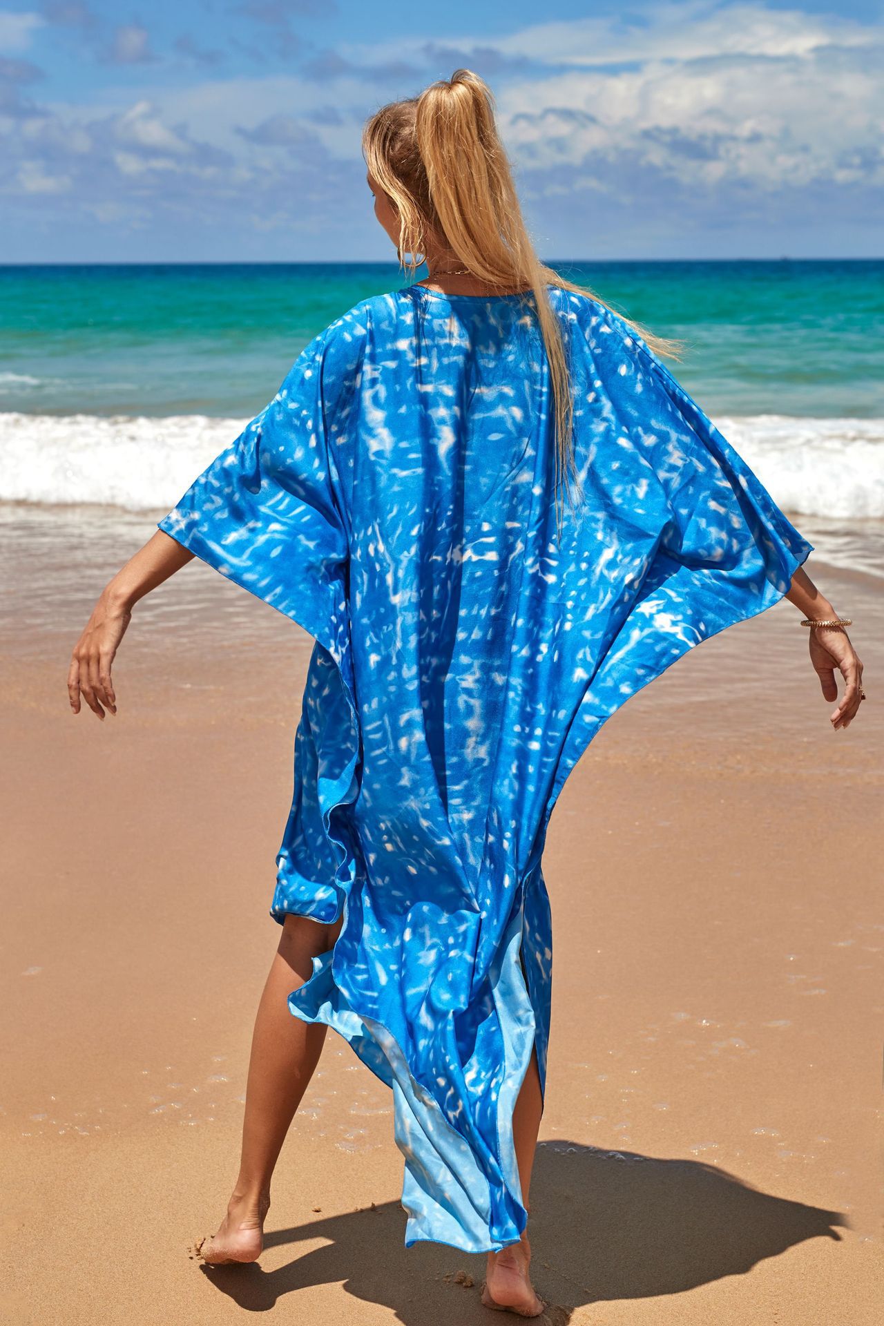 Women's Beach Color Block Printing Cover Ups display picture 15