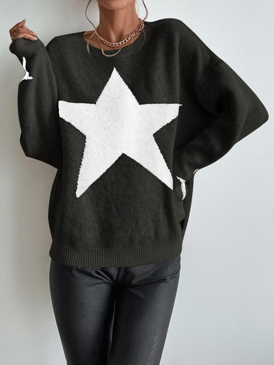 Women's Sweater Long Sleeve Sweaters & Cardigans Casual Star display picture 21