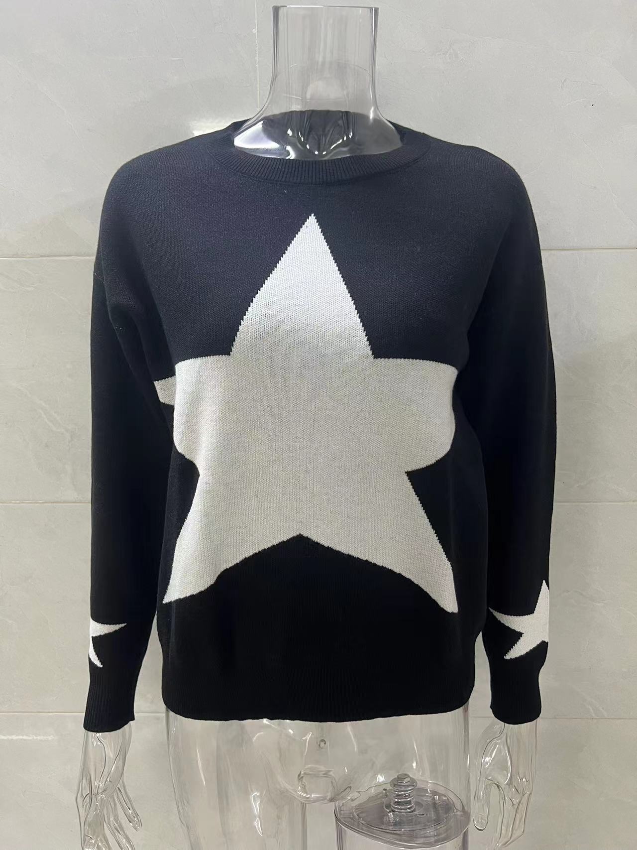 Women's Sweater Long Sleeve Sweaters & Cardigans Casual Star display picture 35