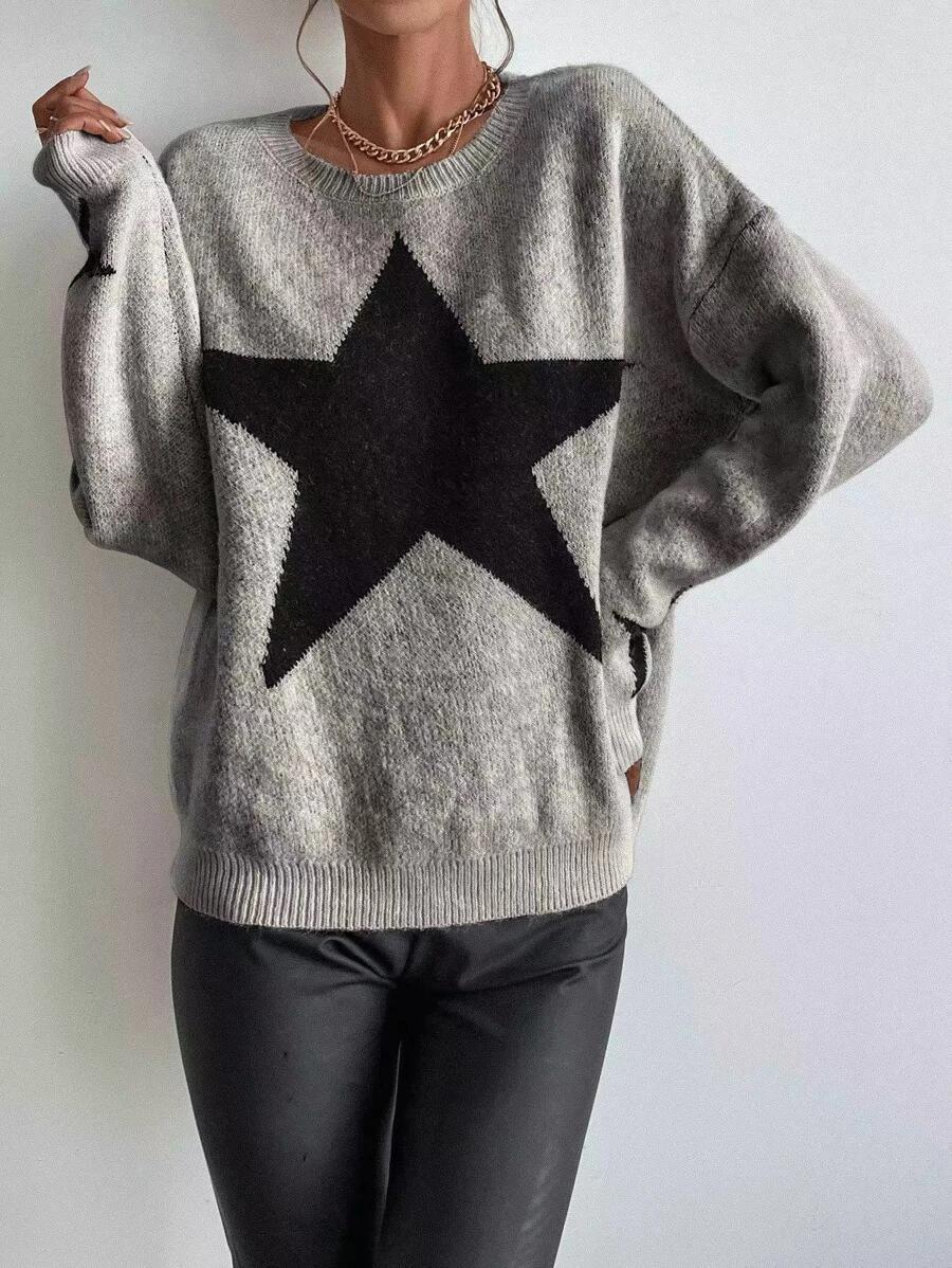 Women's Sweater Long Sleeve Sweaters & Cardigans Casual Star display picture 17