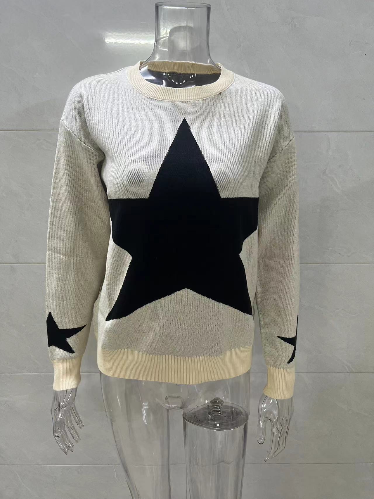 Women's Sweater Long Sleeve Sweaters & Cardigans Casual Star display picture 28