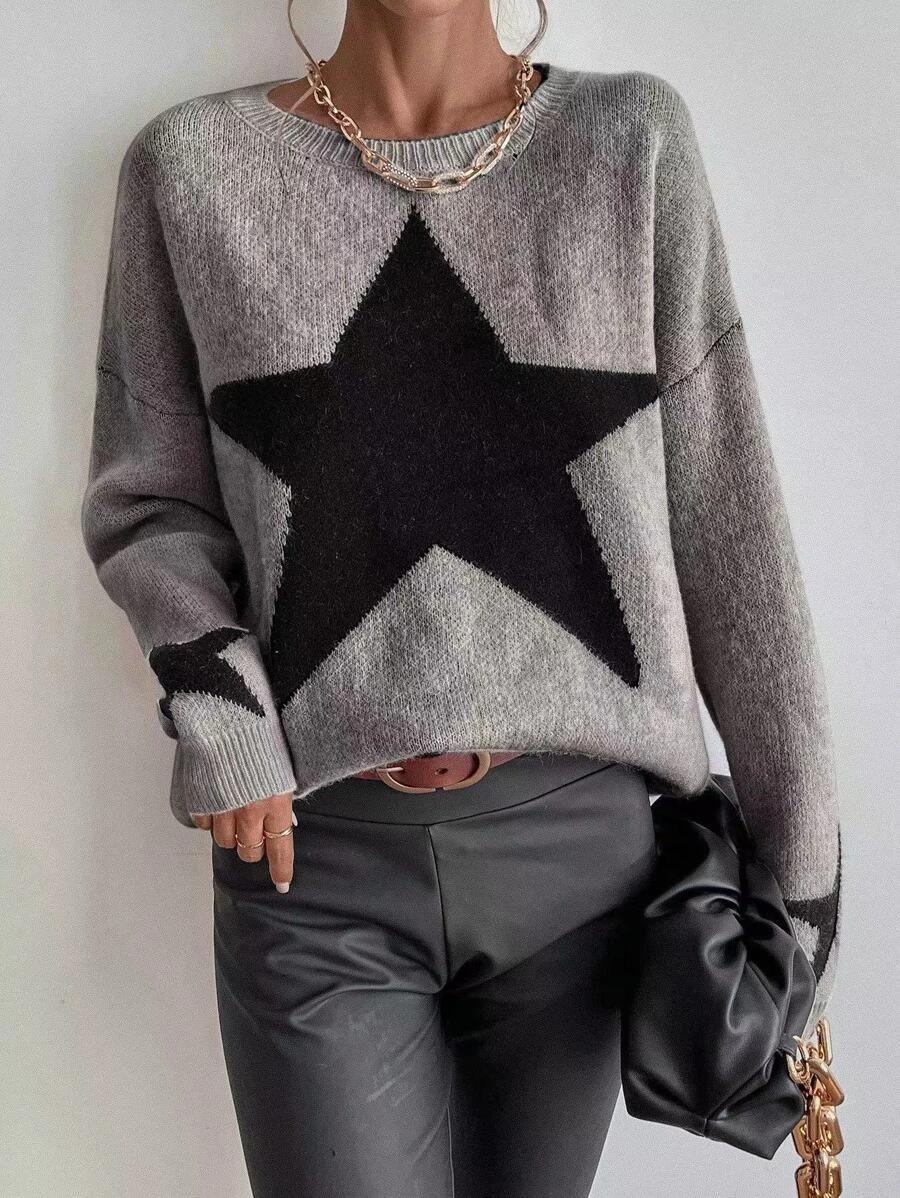 Women's Sweater Long Sleeve Sweaters & Cardigans Casual Star display picture 30
