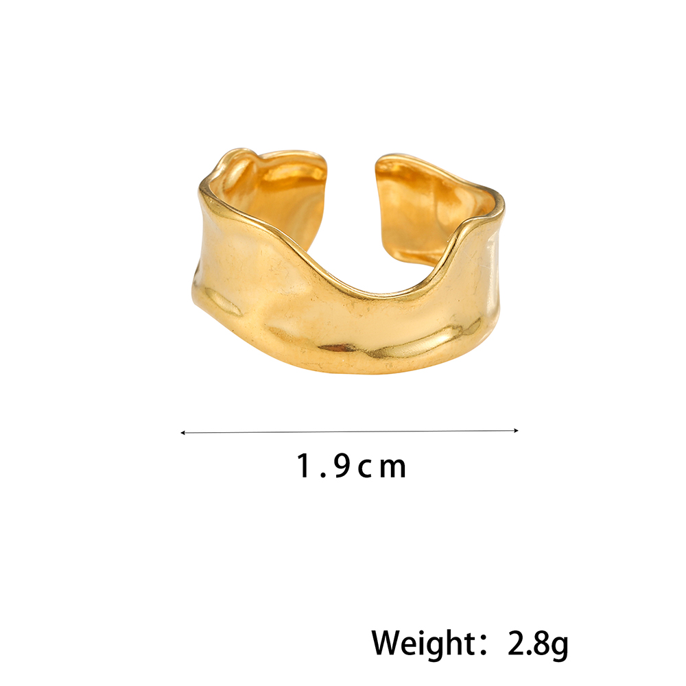 Sweet Heart Shape Stainless Steel Plating Open Rings display picture 2