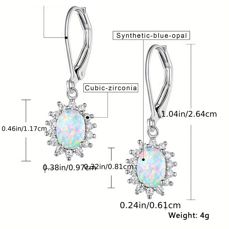 1 Pair Elegant Lady Sun Plating Inlay Copper Artificial Gemstones White Gold Plated Earrings display picture 2