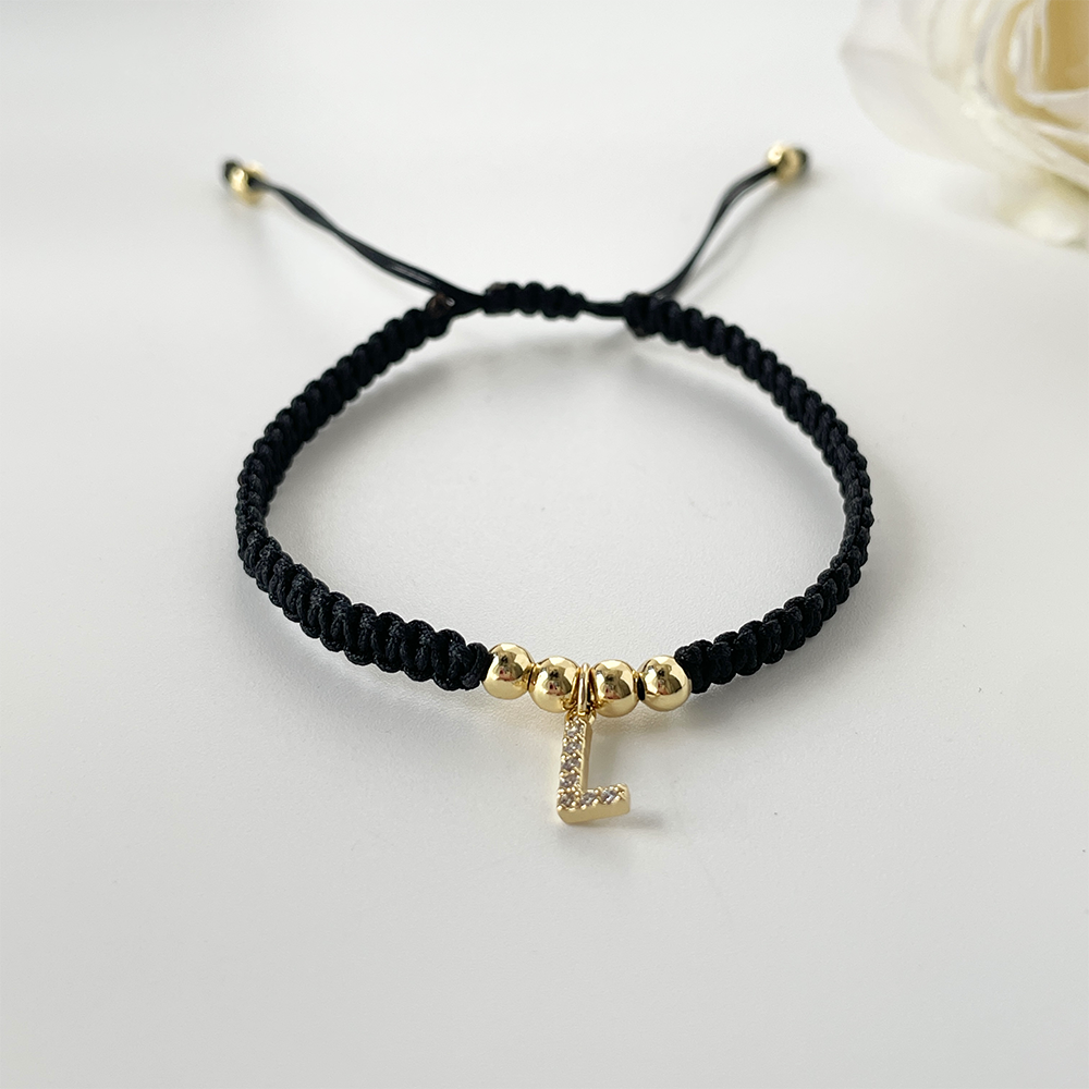 Style Simple Lettre Imitation Diamant Alliage Tricot Unisexe Bracelets display picture 2