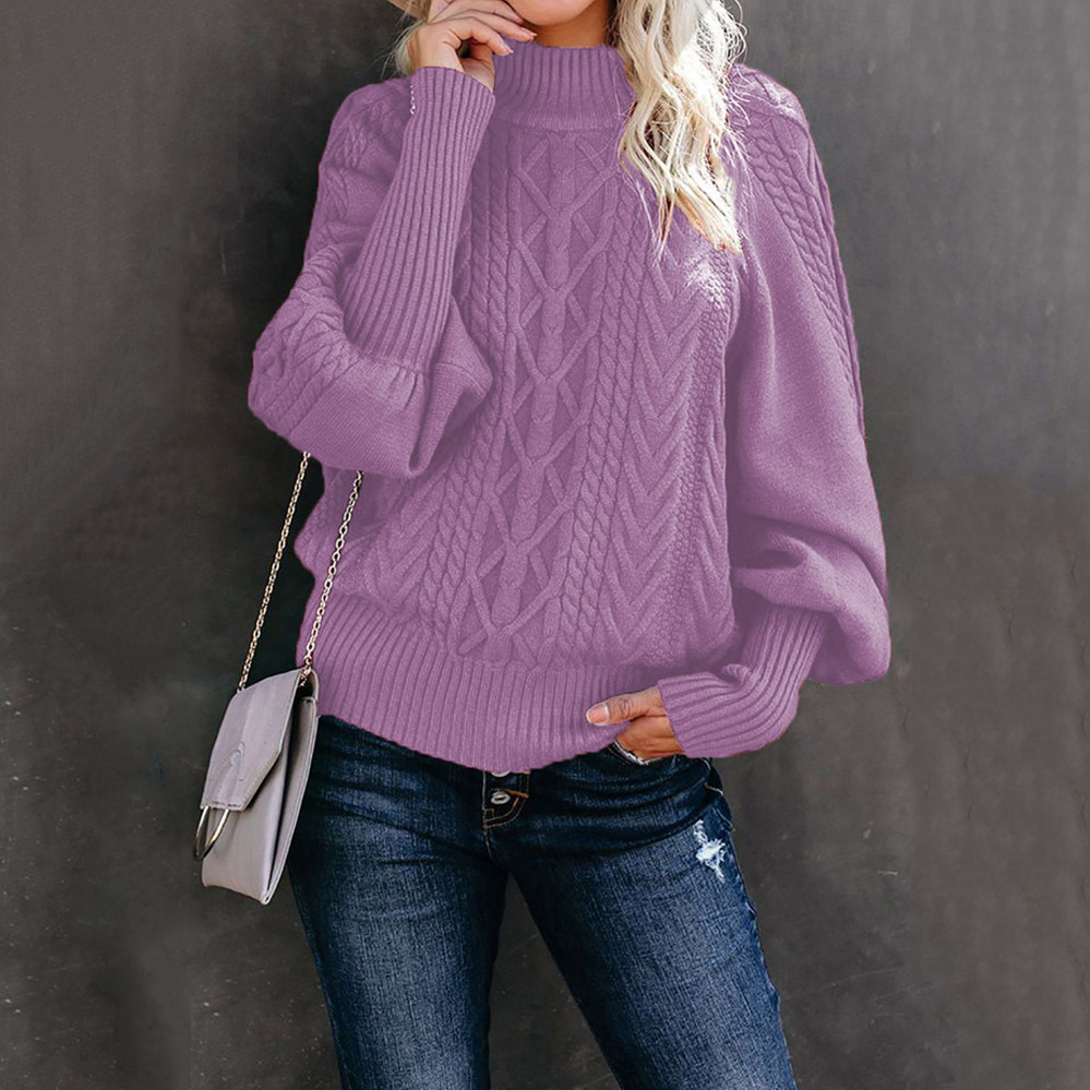 Women's Sweater Long Sleeve Sweaters & Cardigans Elegant Solid Color display picture 16
