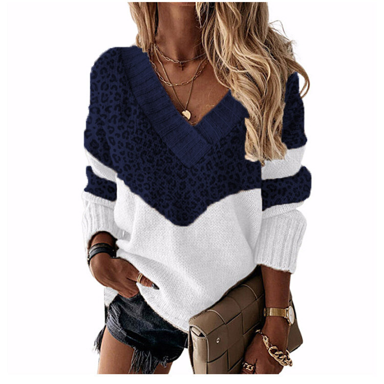 Women's Sweater Long Sleeve Sweaters & Cardigans Streetwear Color Block Stripe display picture 33