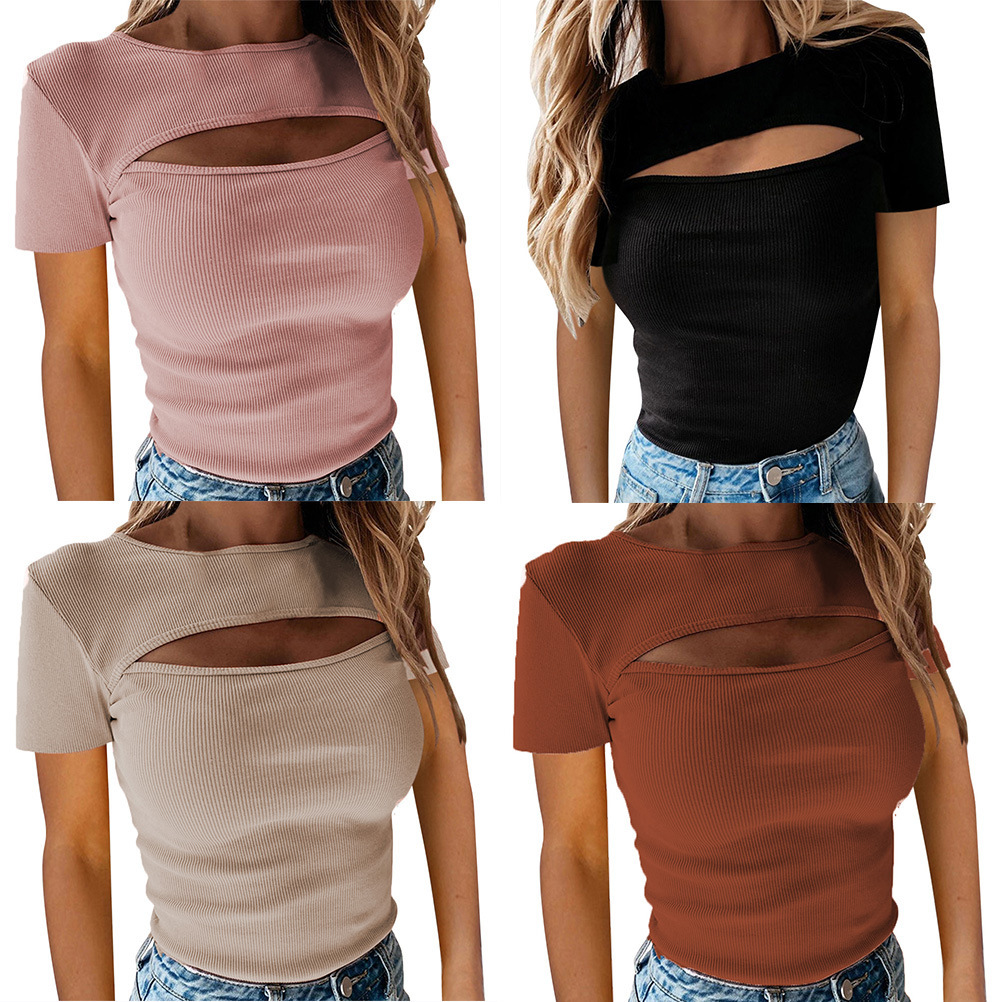 Women's T-shirt Long Sleeve T-shirts Elegant Solid Color display picture 20