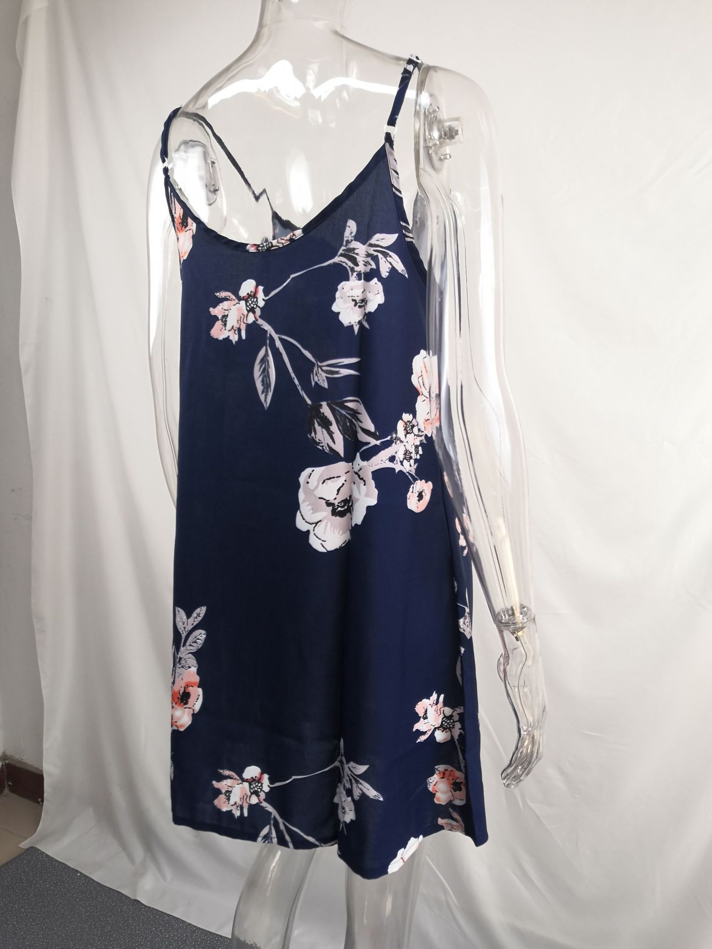 Women's Strap Dress Regular Dress Vintage Style Streetwear V Neck Printing Sleeveless Flower Above Knee Daily display picture 19