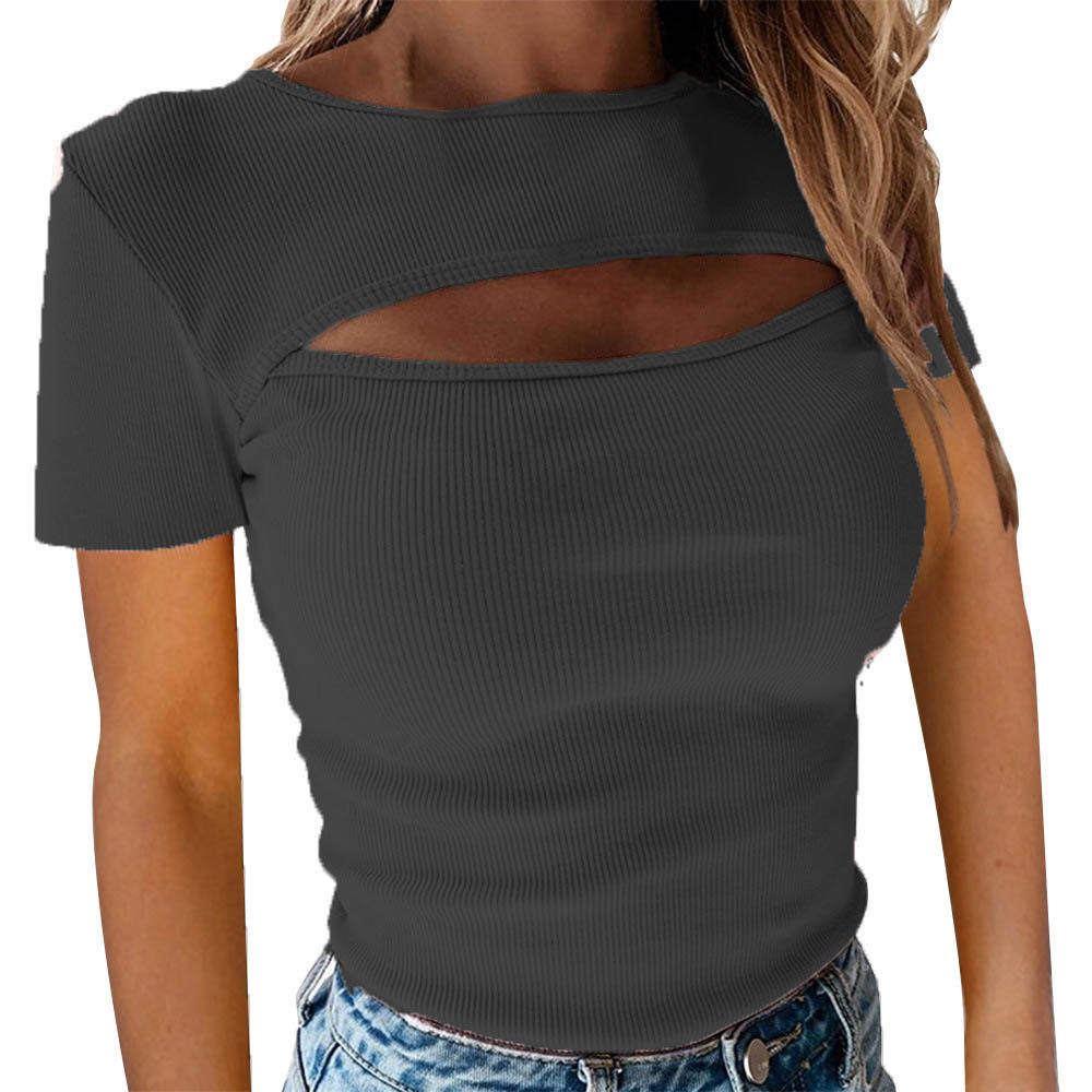Women's T-shirt Long Sleeve T-shirts Elegant Solid Color display picture 26