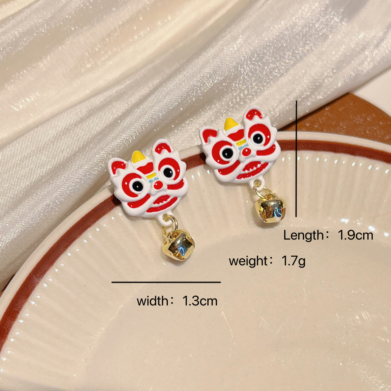 1 Pair Cute Lion Alloy Drop Earrings display picture 6