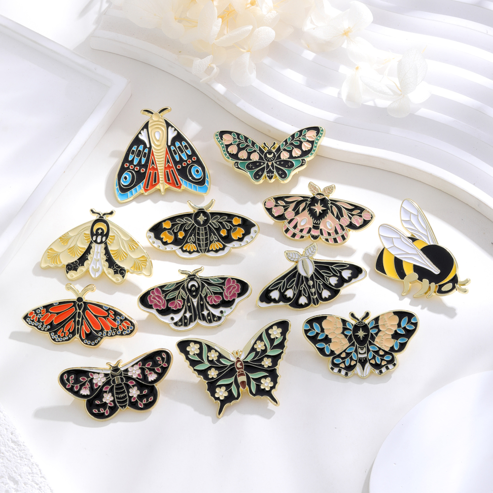 Simple Style Insect Bee Butterfly Alloy Unisex Brooches display picture 22