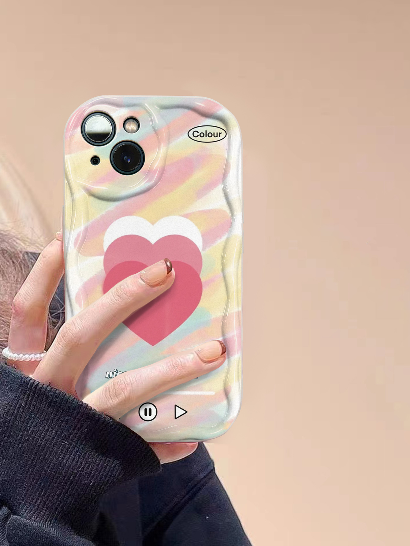 Cute Funny Artistic Heart Shape Plastic   Phone Cases display picture 3